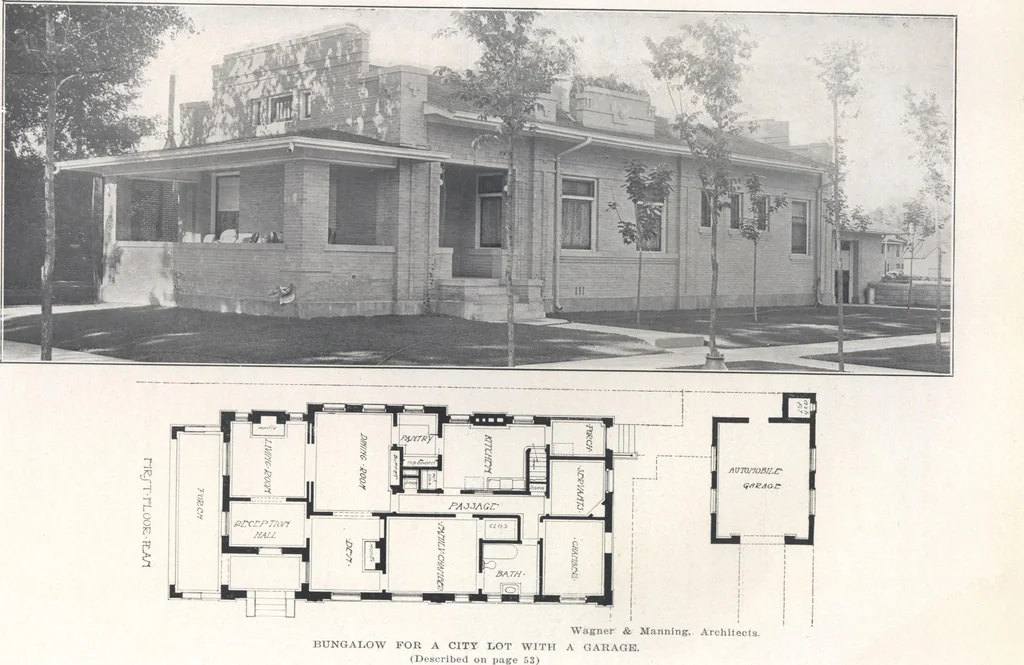 An illustration from Bungalows, camps and mountain houses, 1915, leaf 55