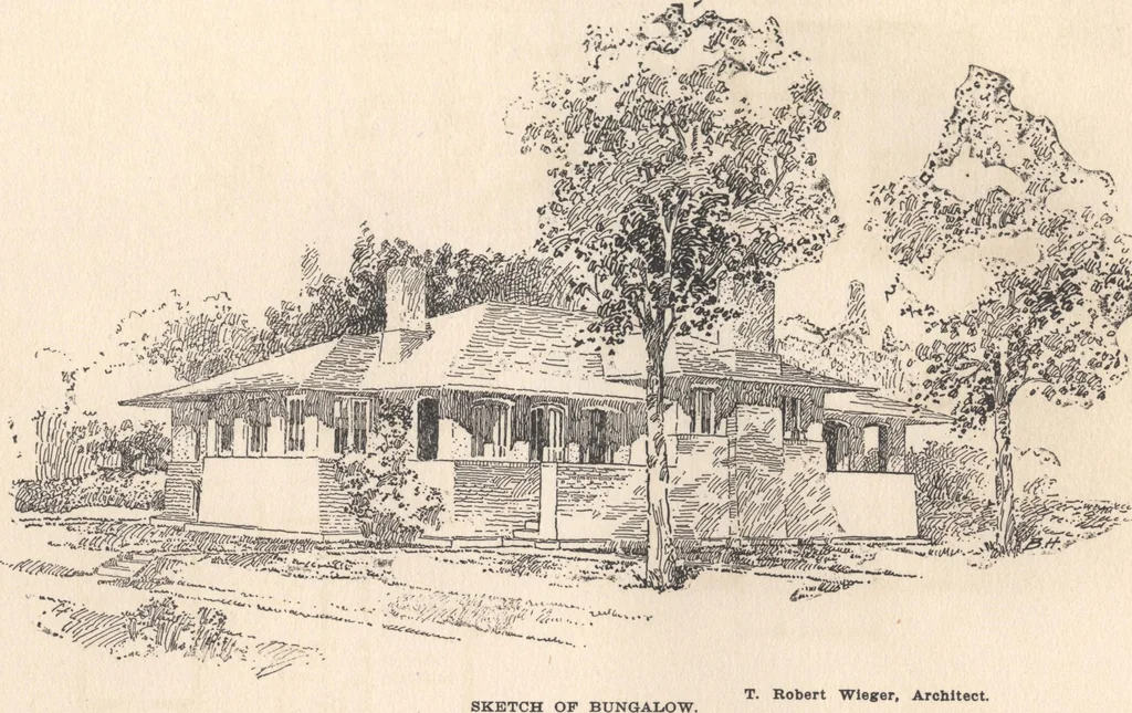 An illustration from Bungalows, camps and mountain houses, 1915, leaf 62