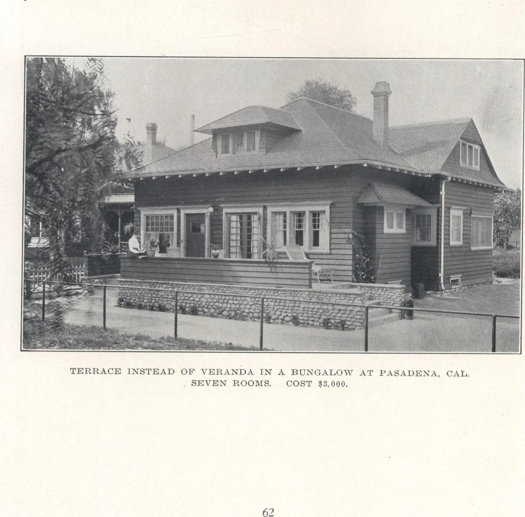 An illustration from Bungalows, camps and mountain houses, 1915, leaf 65
