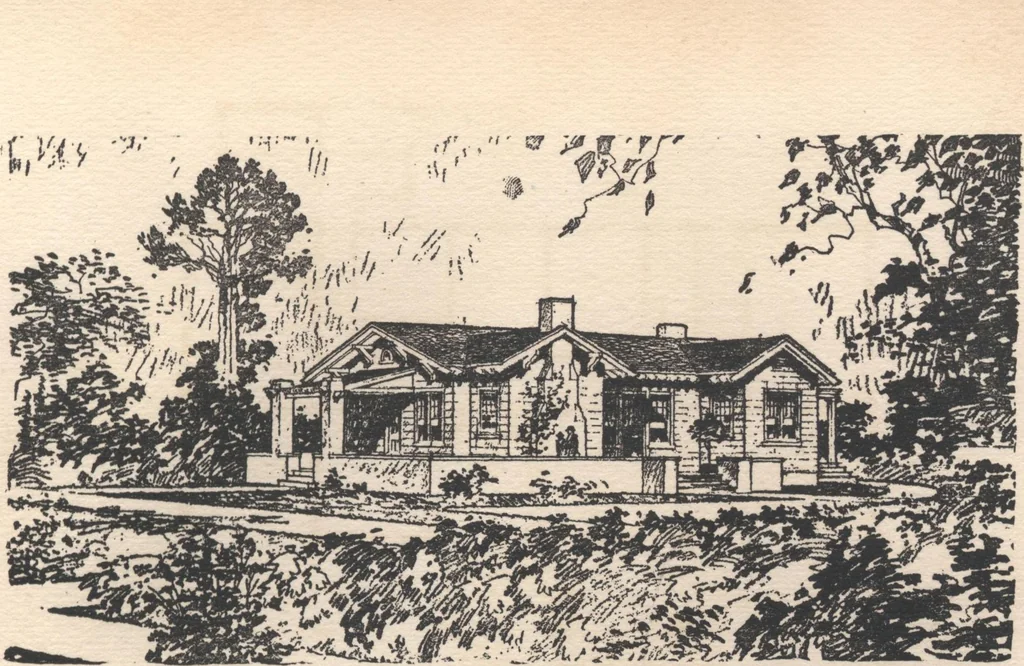 An illustration from Bungalows, camps and mountain houses, 1915, leaf 66