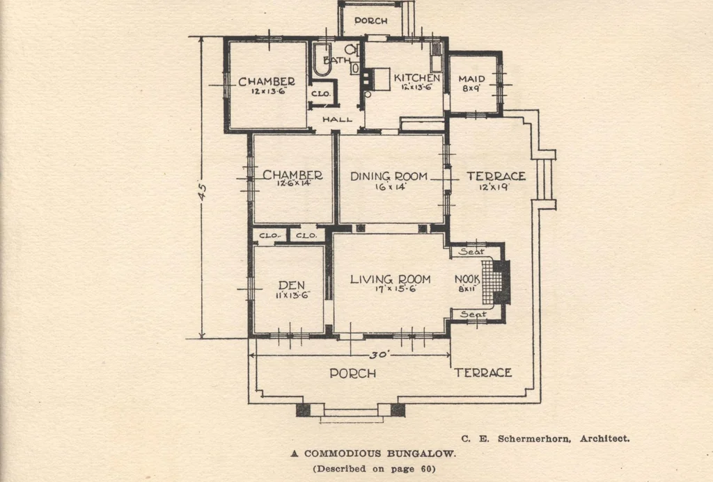 An illustration from Bungalows, camps and mountain houses, 1915, leaf 66