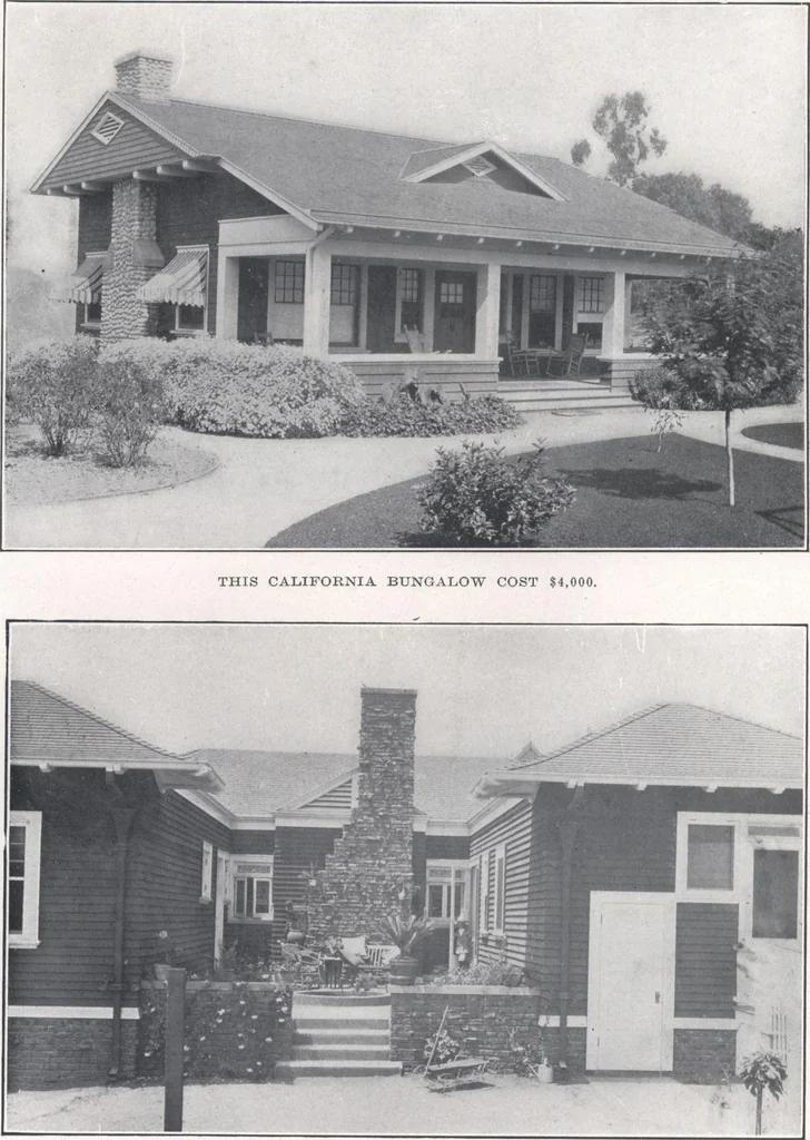 An illustration from Bungalows, camps and mountain houses, 1915, leaf 69