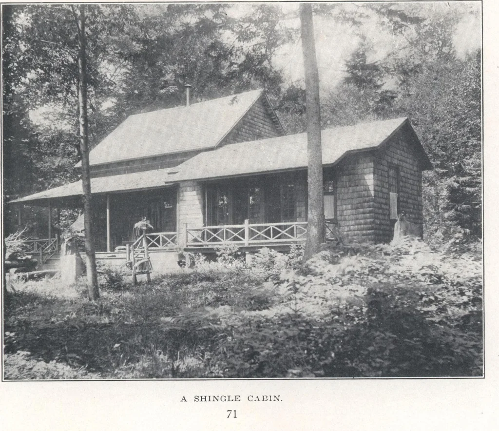 An illustration from Bungalows, camps and mountain houses, 1915, leaf 74