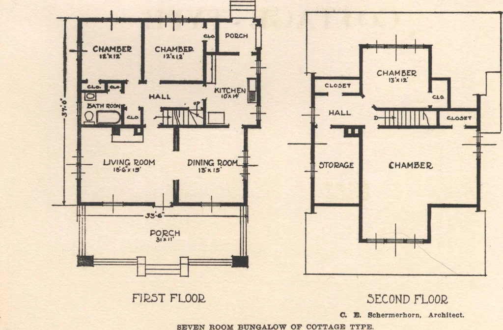 An illustration from Bungalows, camps and mountain houses, 1915, leaf 79