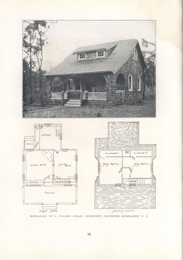 An illustration from Bungalows, camps and mountain houses, 1915, leaf 81