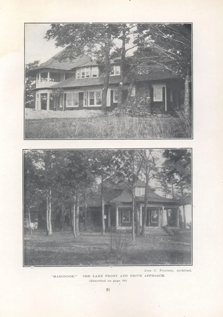 An illustration from Bungalows, camps and mountain houses, 1915, leaf 84