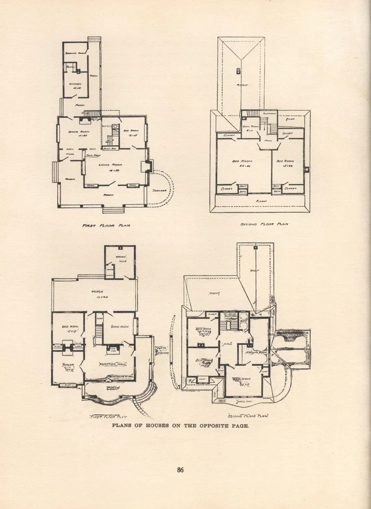 An illustration from Bungalows, camps and mountain houses, 1915, leaf 89
