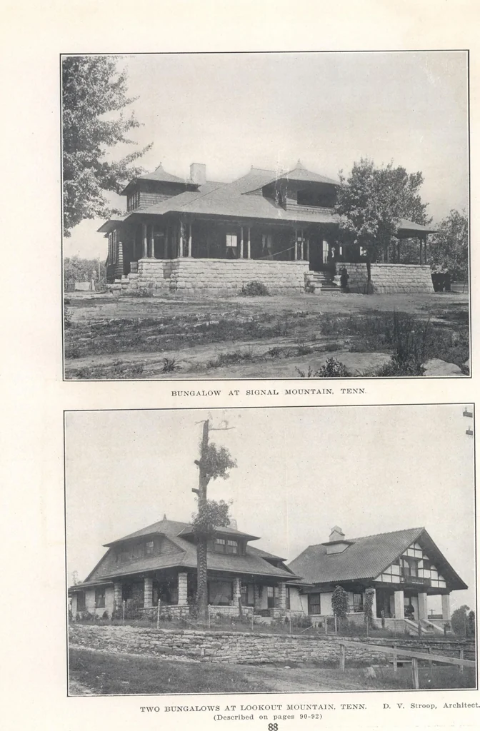 An illustration from Bungalows, camps and mountain houses, 1915, leaf 91