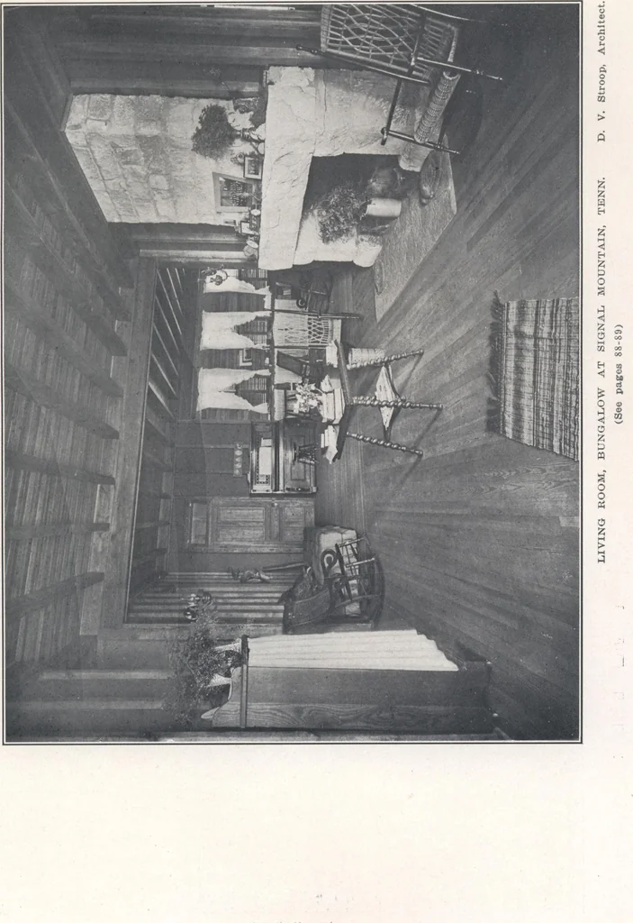 An illustration from Bungalows, camps and mountain houses, 1915, leaf 96