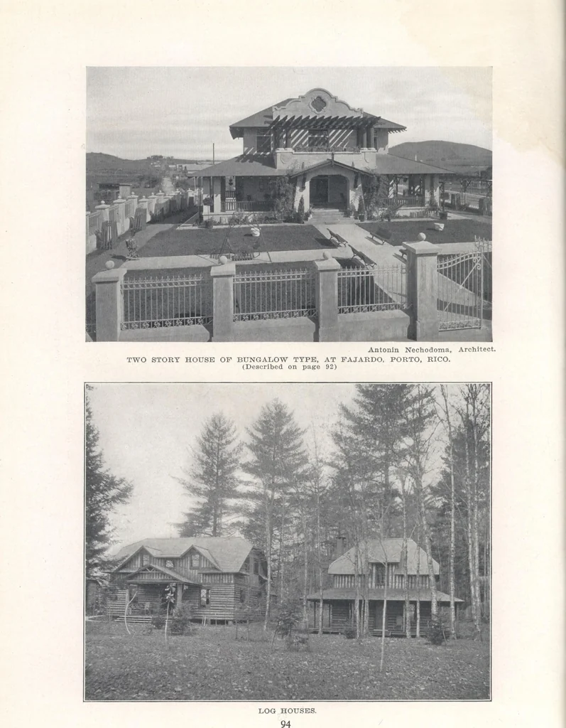 An illustration from Bungalows, camps and mountain houses, 1915, leaf 97