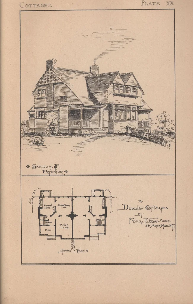 An illustration from Cottages, 1884, leaf 100