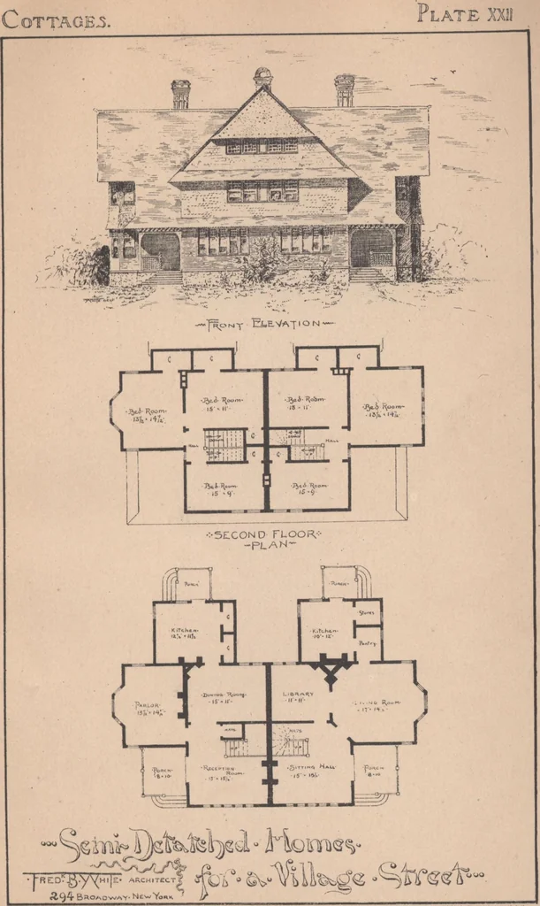 An illustration from Cottages, 1884, leaf 104