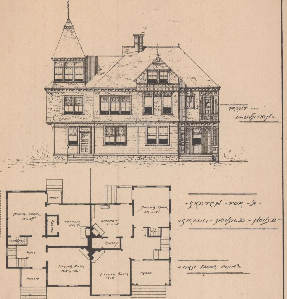 An illustration from Cottages, 1884, leaf 106