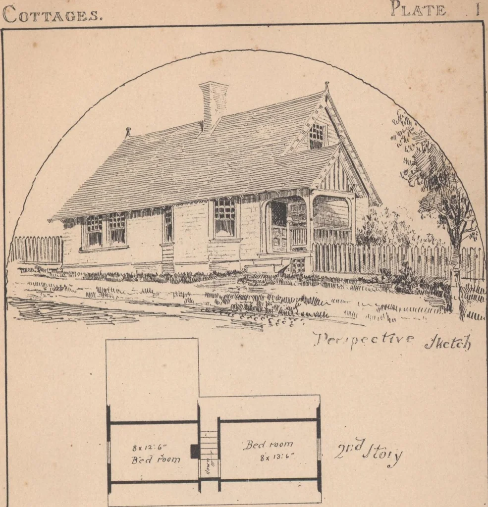 An illustration from Cottages, 1884, leaf 62