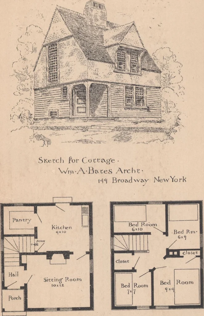 An illustration from Cottages, 1884, leaf 64