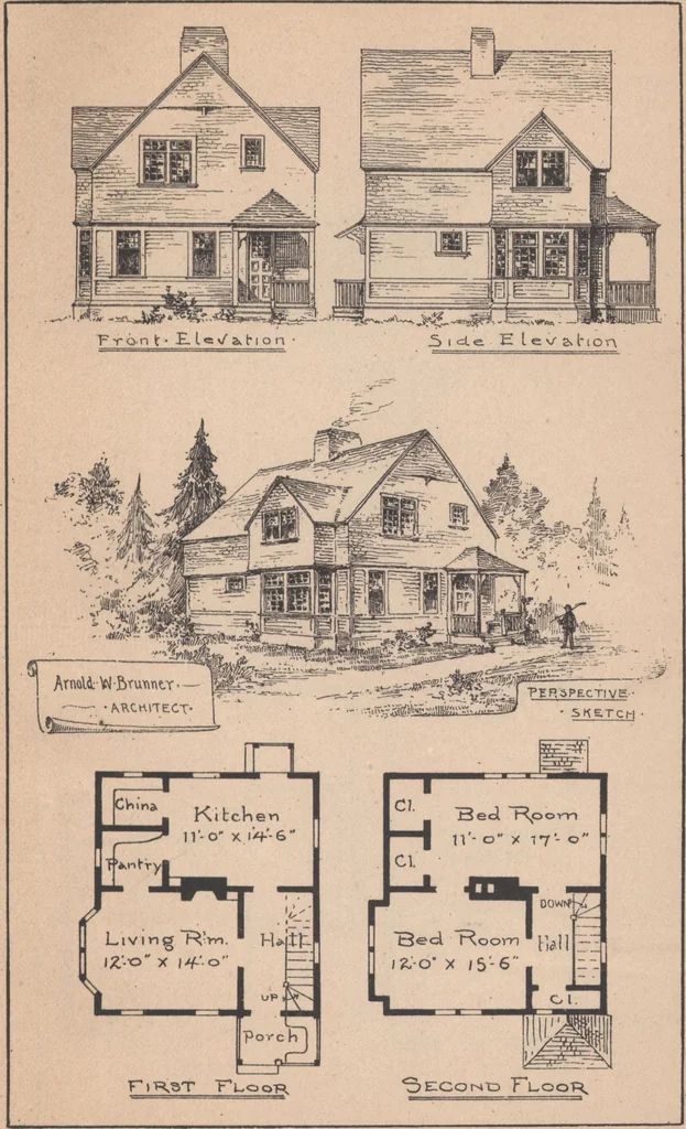 An illustration from Cottages, 1884, leaf 66
