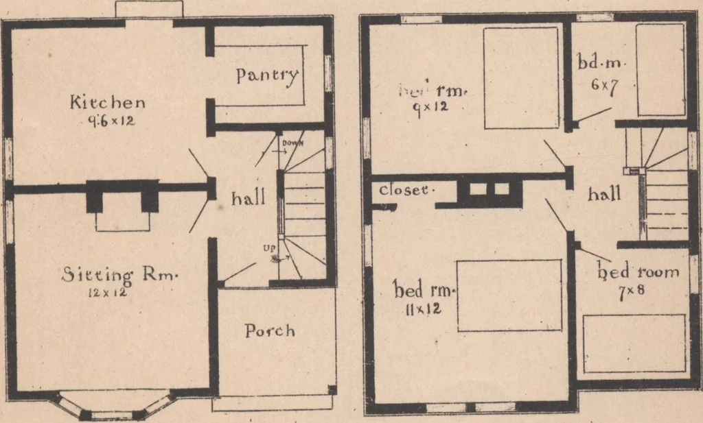 An illustration from Cottages, 1884, leaf 68