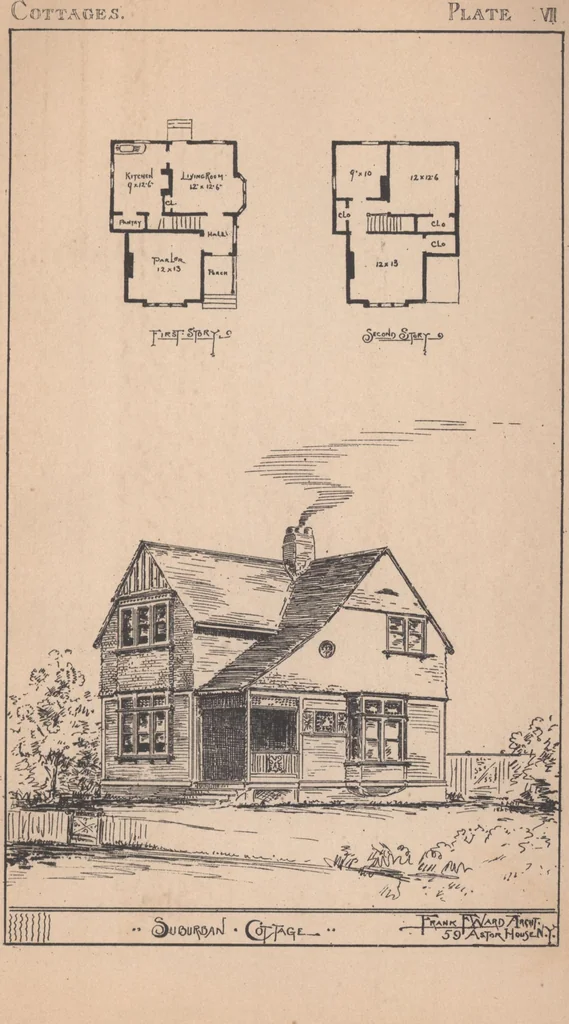 An illustration from Cottages, 1884, leaf 74