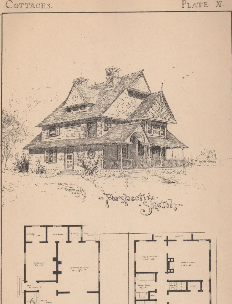 An illustration from Cottages, 1884, leaf 82
