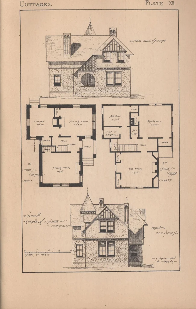 An illustration from Cottages, 1884, leaf 84