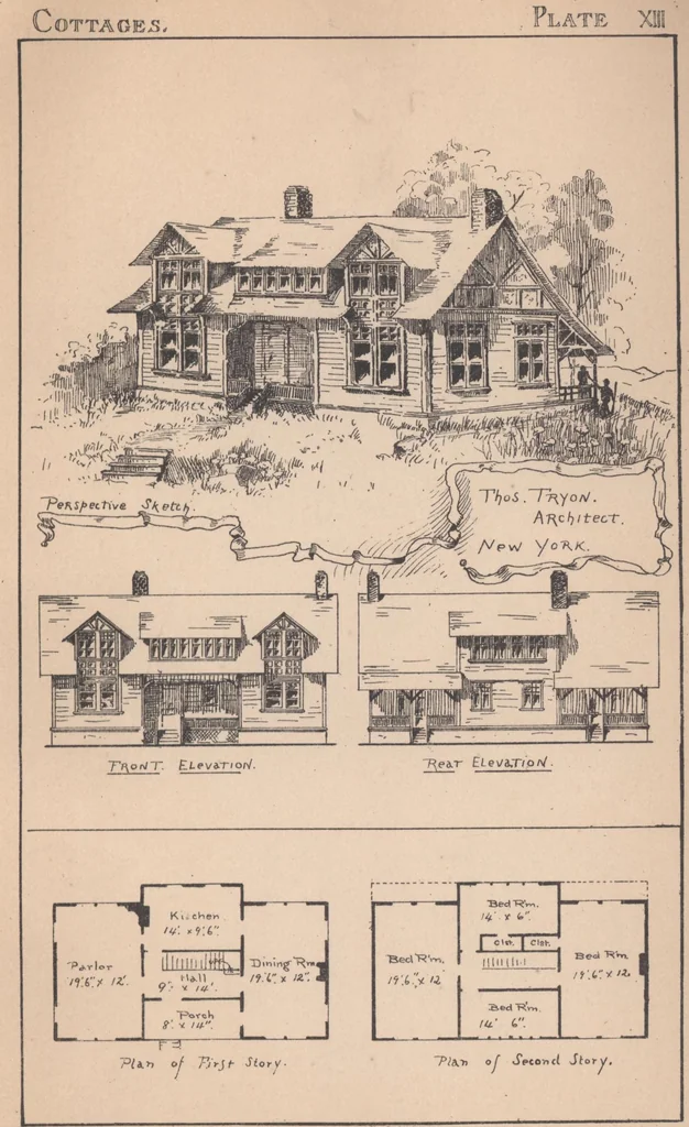 An illustration from Cottages, 1884, leaf 86