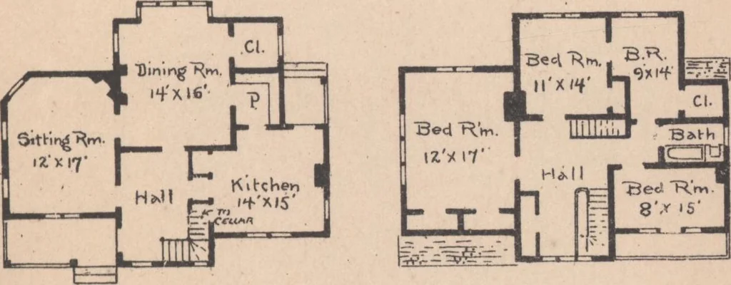An illustration from Cottages, 1884, leaf 88