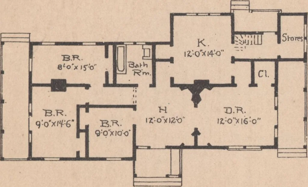 An illustration from Cottages, 1884, leaf 94