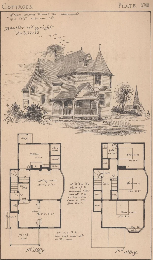 An illustration from Cottages, 1884, leaf 96