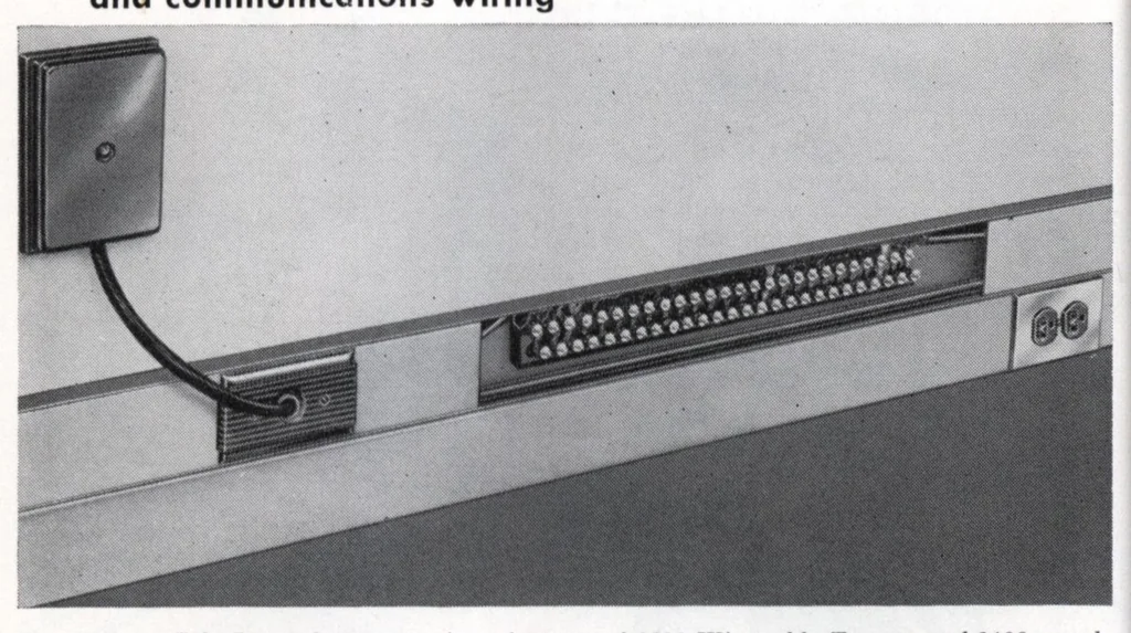 An illustration from Wiremold catalog and wiring guide no. 22., 1960, leaf 117