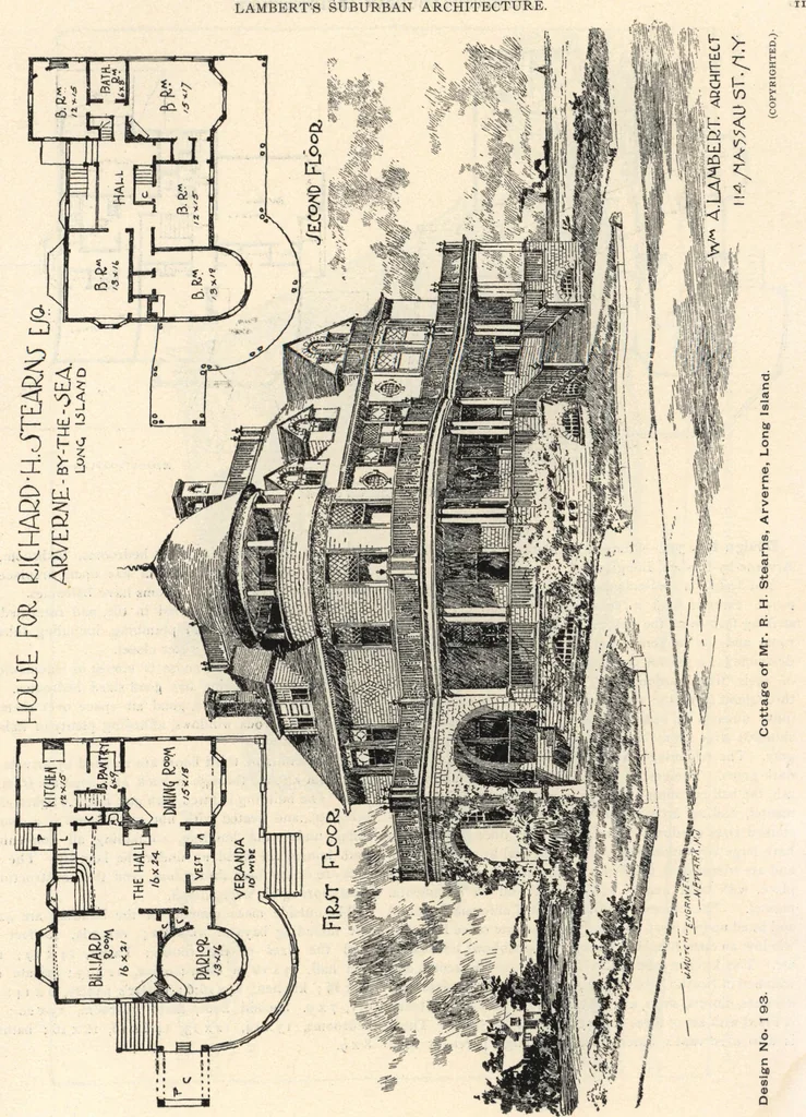 An illustration from Lambert's suburban architecture, 1894, leaf 12