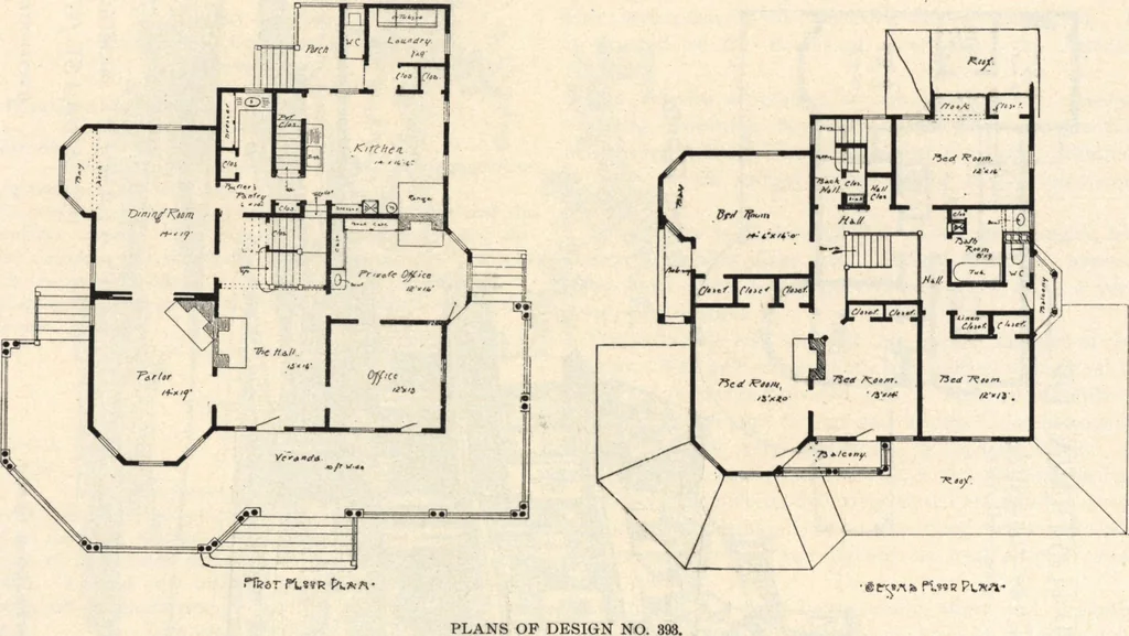 An illustration from Lambert's suburban architecture, 1894, leaf 13