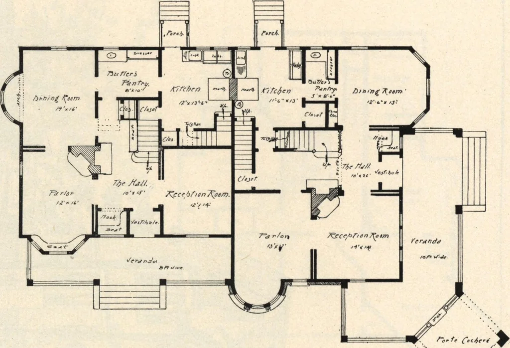 An illustration from Lambert's suburban architecture, 1894, leaf 17