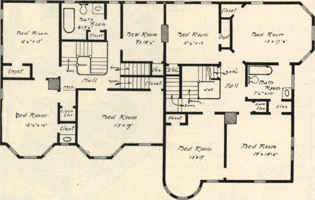 An illustration from Lambert's suburban architecture, 1894, leaf 17