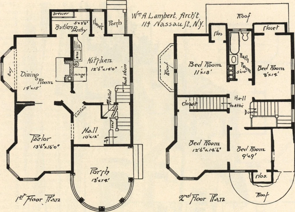 An illustration from Lambert's suburban architecture, 1894, leaf 19