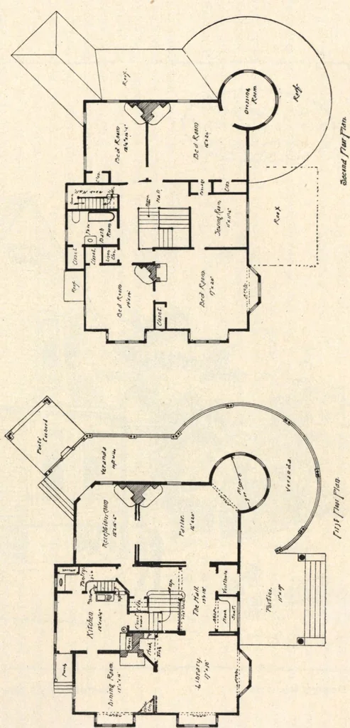 An illustration from Lambert's suburban architecture, 1894, leaf 21