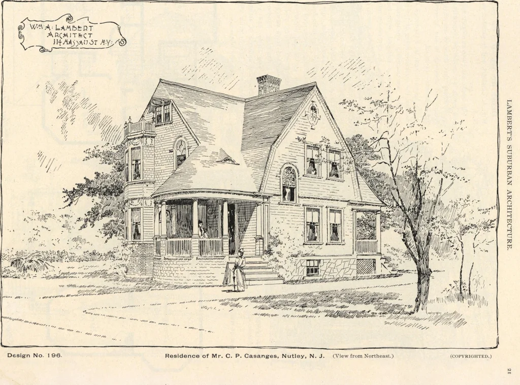 An illustration from Lambert's suburban architecture, 1894, leaf 22