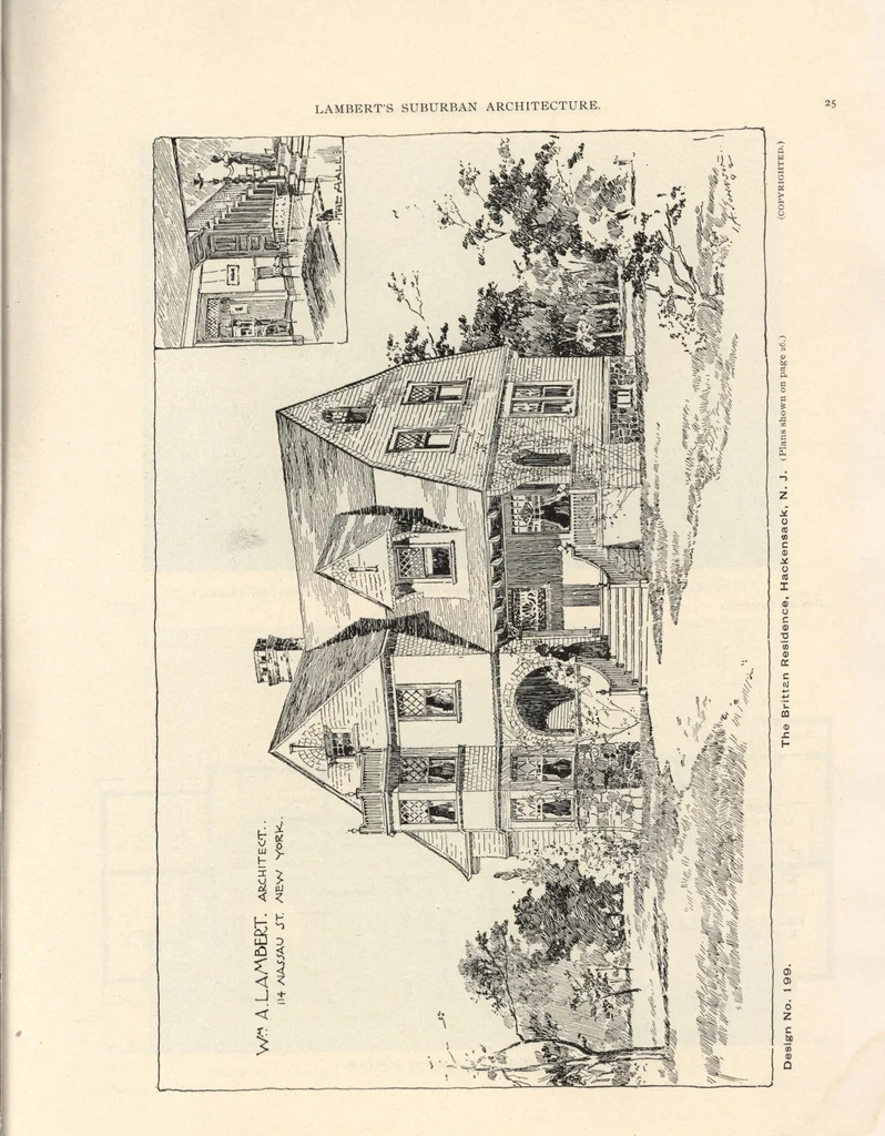 An illustration from Lambert's suburban architecture, 1894, leaf 26
