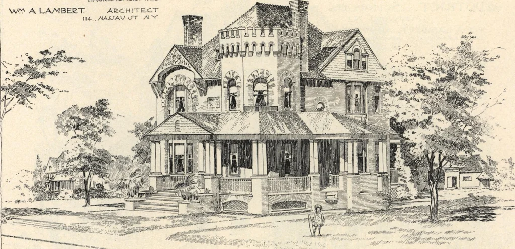 An illustration from Lambert's suburban architecture, 1894, leaf 34