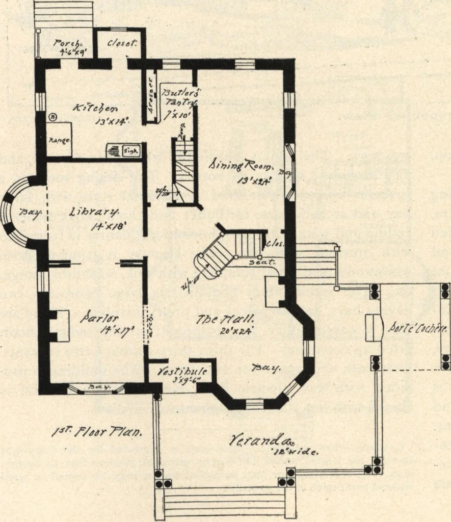 An illustration from Lambert's suburban architecture, 1894, leaf 34