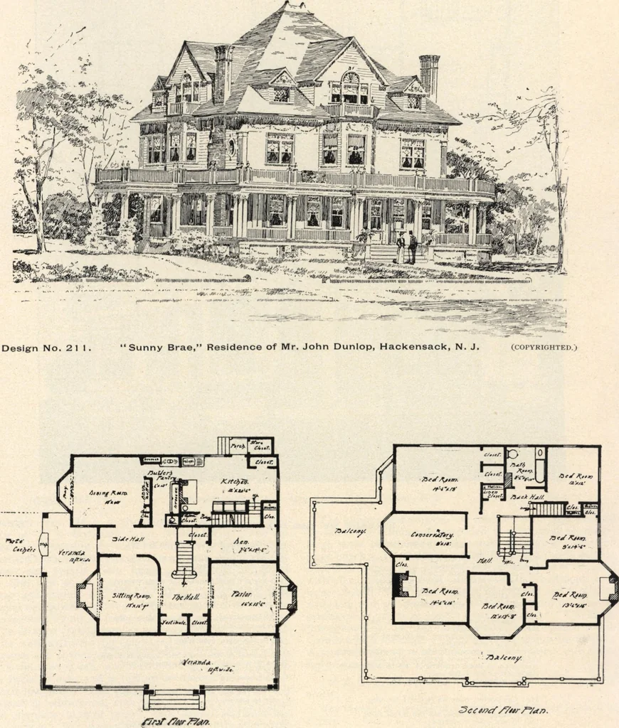 An illustration from Lambert's suburban architecture, 1894, leaf 36