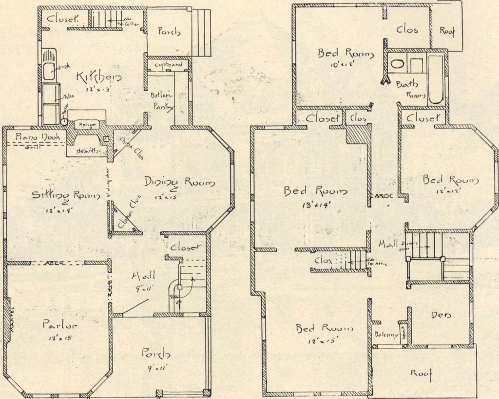 An illustration from Lambert's suburban architecture, 1894, leaf 37