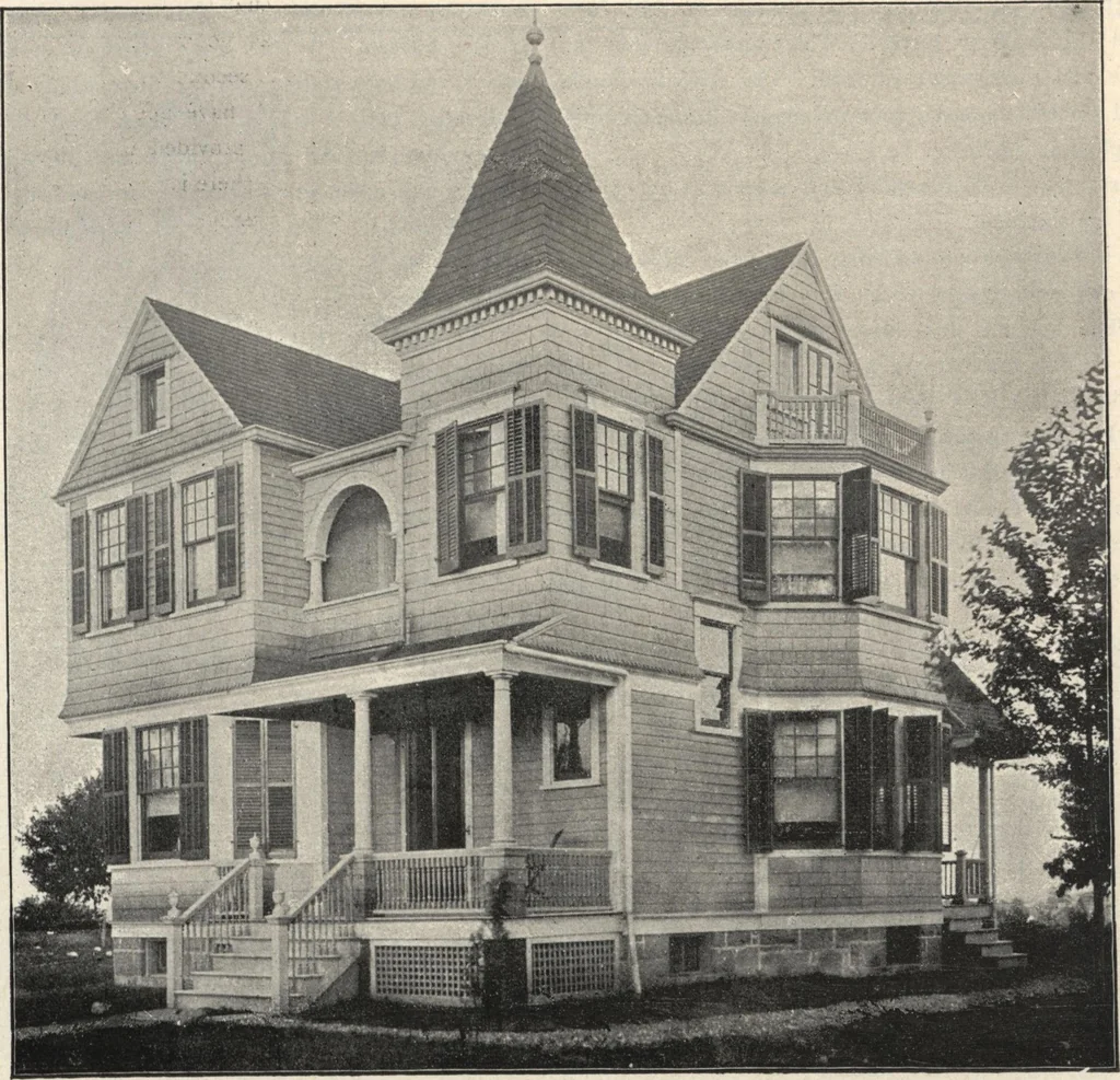 An illustration from Lambert's suburban architecture, 1894, leaf 38
