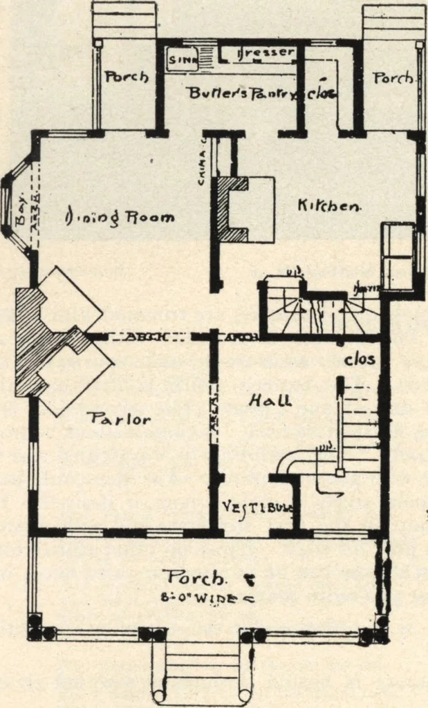 An illustration from Lambert's suburban architecture, 1894, leaf 39