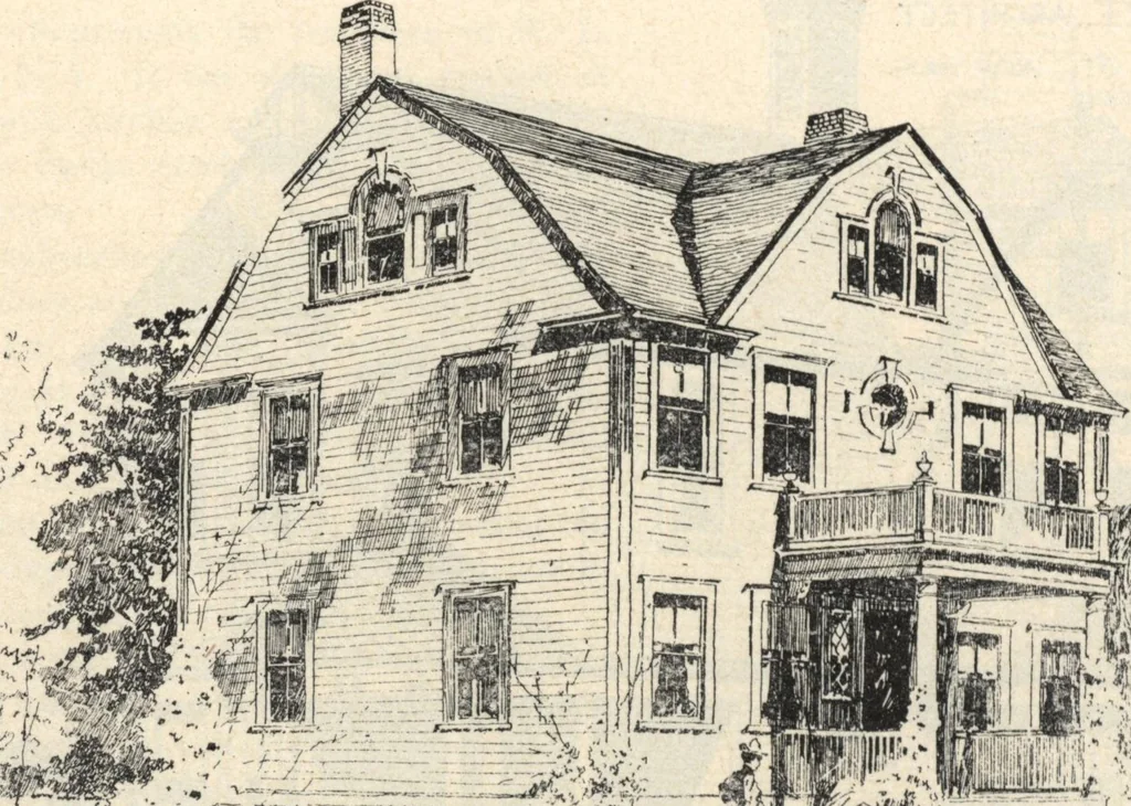An illustration from Lambert's suburban architecture, 1894, leaf 45