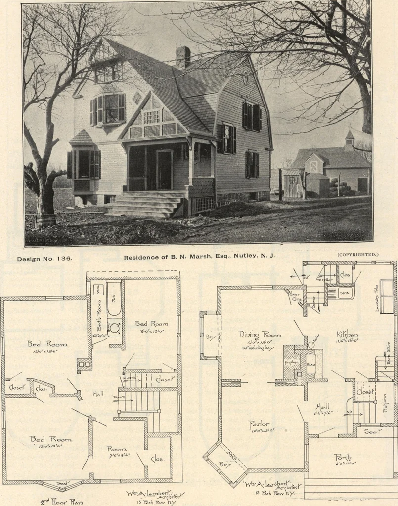 An illustration from Lambert's suburban architecture, 1894, leaf 46