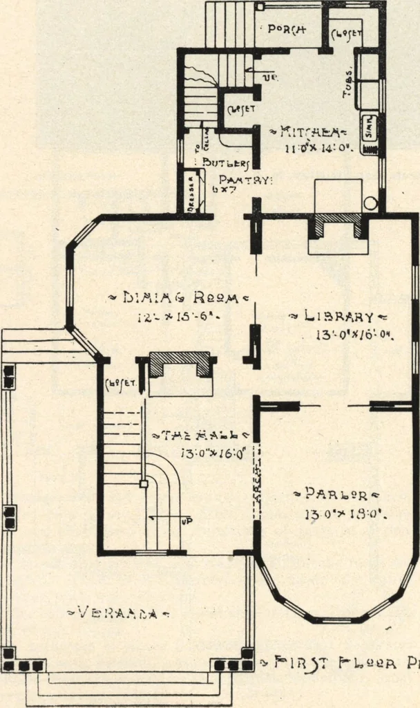 An illustration from Lambert's suburban architecture, 1894, leaf 47