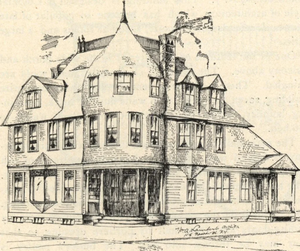 An illustration from Lambert's suburban architecture, 1894, leaf 49