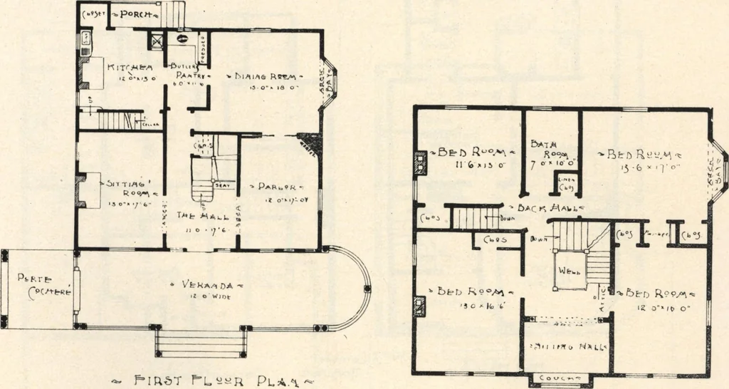 An illustration from Lambert's suburban architecture, 1894, leaf 50