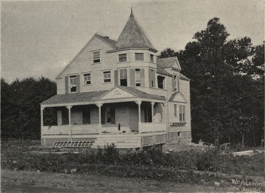An illustration from Lambert's suburban architecture, 1894, leaf 52