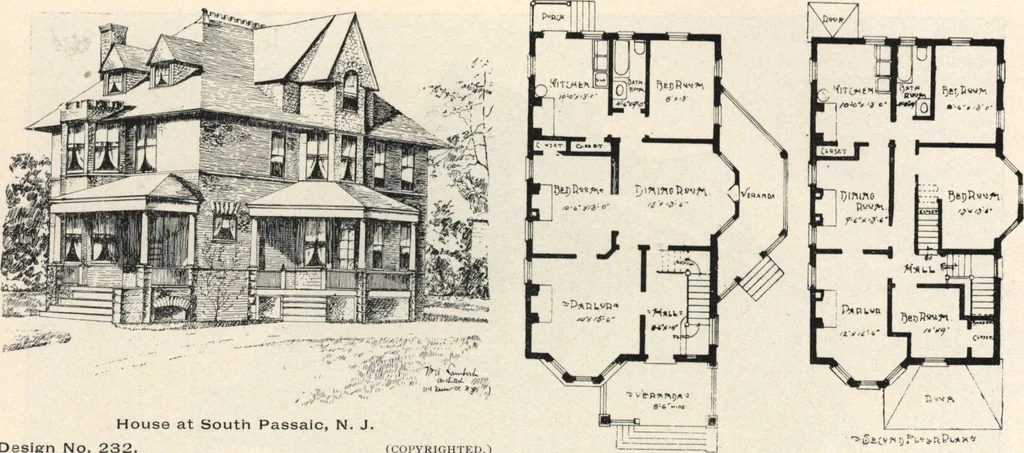 An illustration from Lambert's suburban architecture, 1894, leaf 57